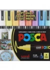 Uniball POSCA 1.8-2.5 Su Bazlı Boyama Markörü Sotf Renk 8li