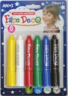 Amos Face Deco 6 lı Yüz Boyama Kalemi