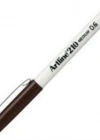 Artline 210N Keçe Uçlu Yazı Kalemi Uç:0,6mm Koyu Kahverengi