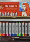 set of wax aquarell coloured pencils 8284 24