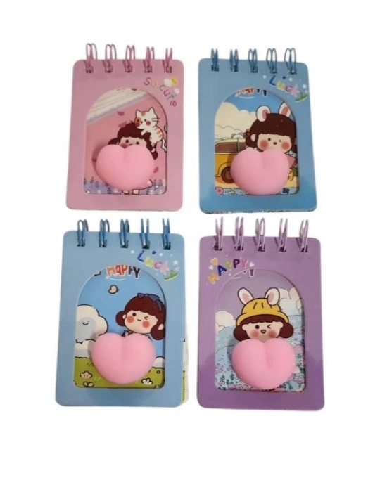 TAROS UNİCK COLOR ÇİLEK KIZ KALPLİ SPİRALLİ NOT DEFTERİ ASORTİ