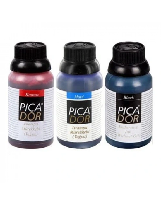 PİCADOR ISTAMPA MÜREKKEBİ SİYAH 30 ml