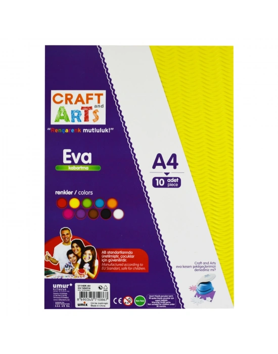 Craft and Arts Eva 10lu A4 Kabartmalı