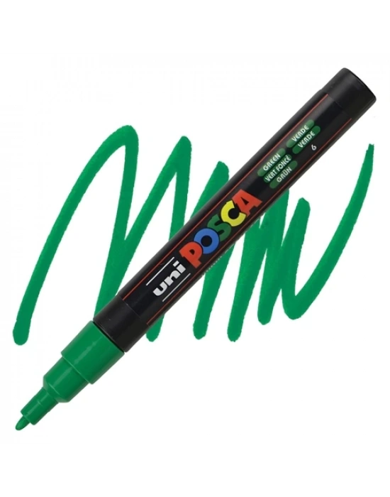 UNIBALL POSCA POSTER MARKÖRÜ 09 1,3 YEŞİL (SU BAZLI)