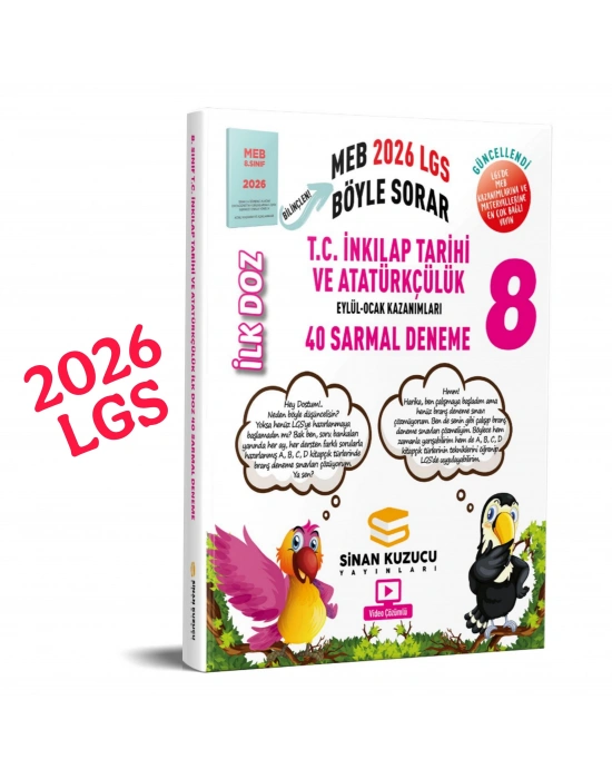 8. Sınıf | İlk Doz Sarmal Branş Denemeleri T.C. İNKILAP TARİHİ VE ATATÜRKÇÜLÜK ( 2026 LGS )