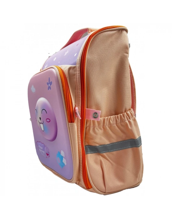 TAROS SMİLE KABARTMALI BÜYÜK BOY SIRT ÇANTASI SOMON