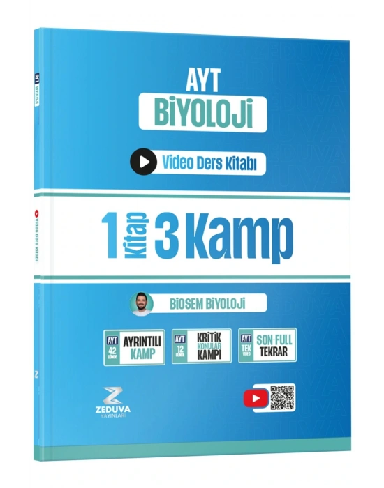 Zeduva Biosem AYT Biyoloji 1 Kitap 3 Kamp Video Ders Kitabı