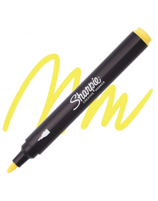 SHARPIE AKRİLİK MARKÖR YUVARLAK UÇ SARI