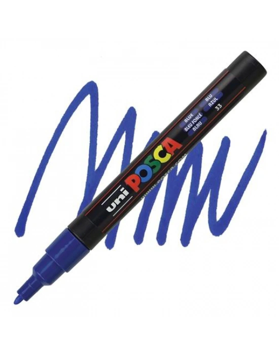 UNIBALL POSCA POSTER MARKÖRÜ 09 1,3 MAVİ (SU BAZLI)