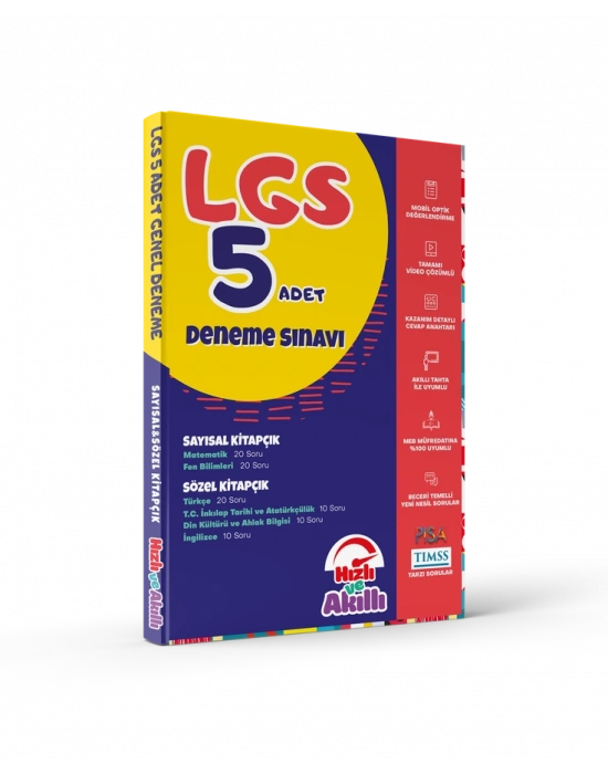 TAMMAT HZLI VE AKILLI 8. SINIF LGS 5 Lİ DENEME
