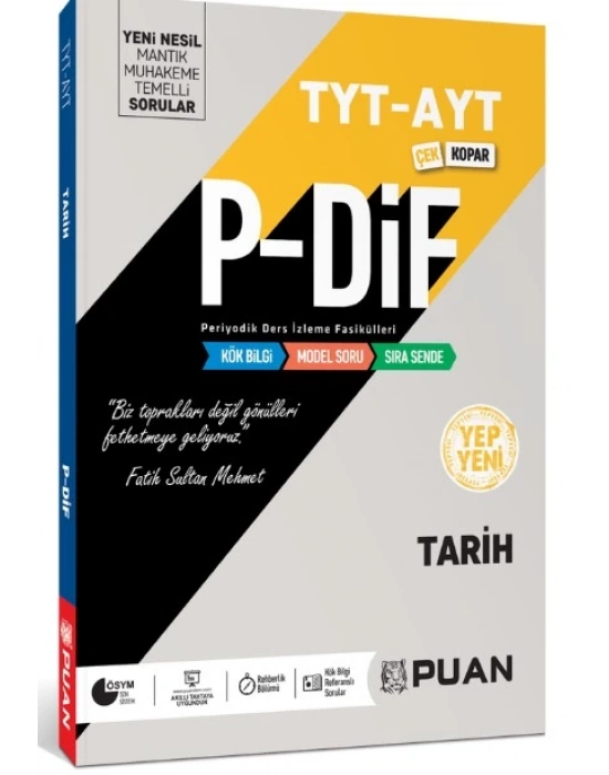 Puan Yayınları TYT AYT Tarih PDİF Konu Anlatım Fasikülleri