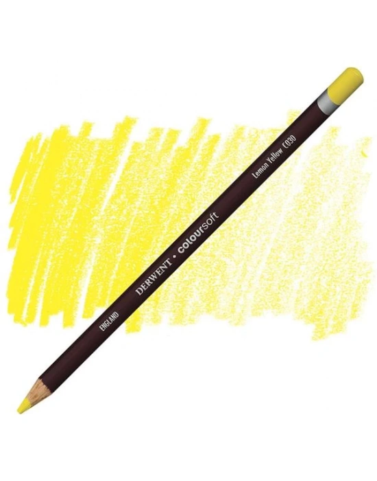 Derwent Coloursoft Lemon Yellow C030