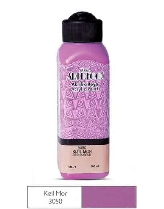 Artdeco Akrilik Boya 140ml Kızıl Mor 3050