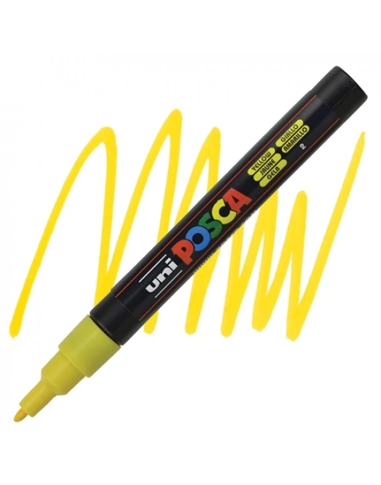 UNIBALL POSCA POSTER MARKÖRÜ 09 1,3 SARI (SU BAZLI)