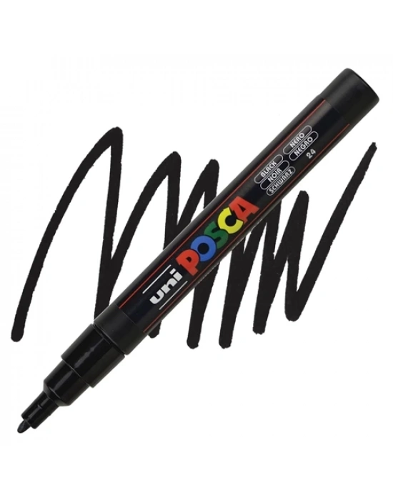 UNIBALL POSCA POSTER MARKÖRÜ 09 1,3 SİYAH (SU BAZLI)