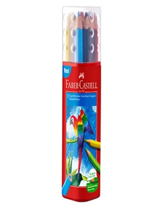 Faber-Castell Üçgen Boya Kalemi 12 Renk Tam Boy YENİ