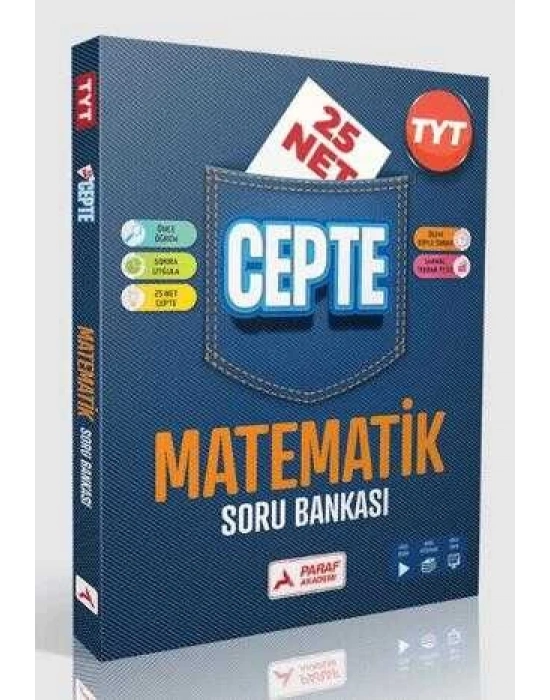 Paraf TYT Matematik Soru Bankası - 25 Net Cepte Soru Bankası