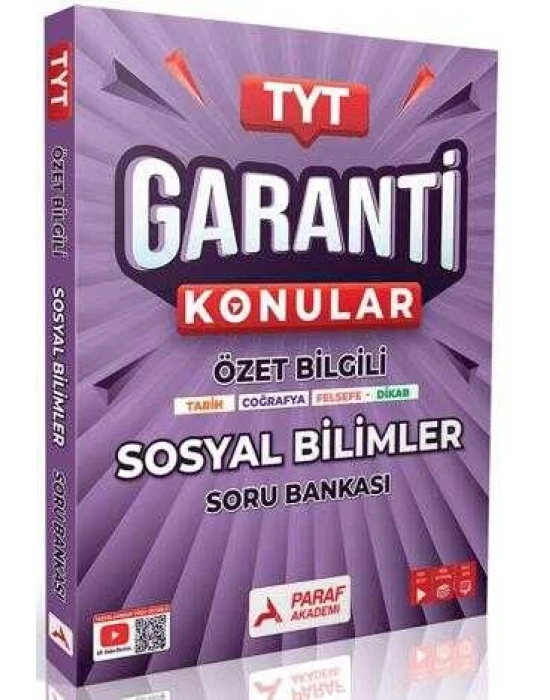 PARAF TYT Sosyal Bilimler Garanti Soru Bankası