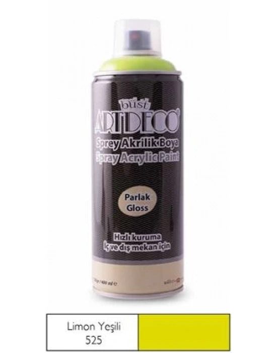 Artdeco Akrilik Sprey Boya 400ml Limon Yeşili 525