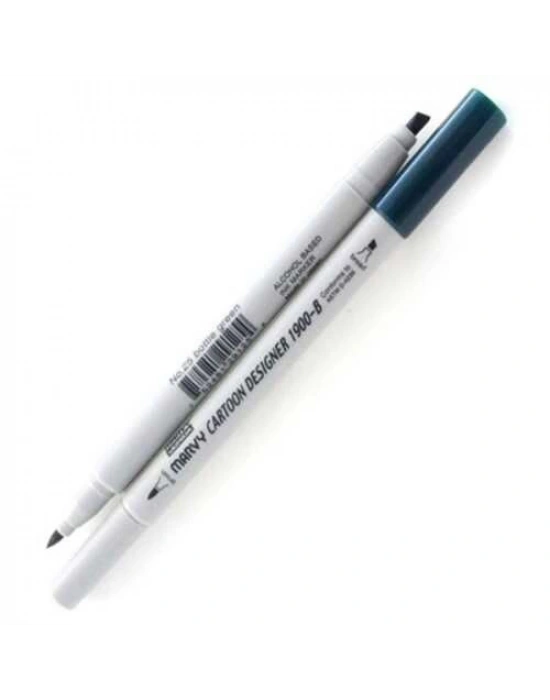 MARVY GRAFK MARKÖR BOTTLE GREEN