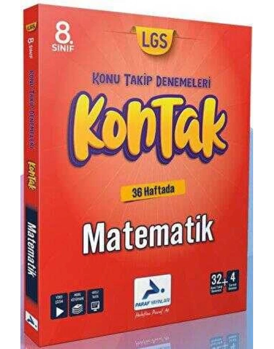 PARAF 8. SINIF MATEMATİK 36 LI KONTAK DENEME (KONU TAKİP DENEMELERİ)