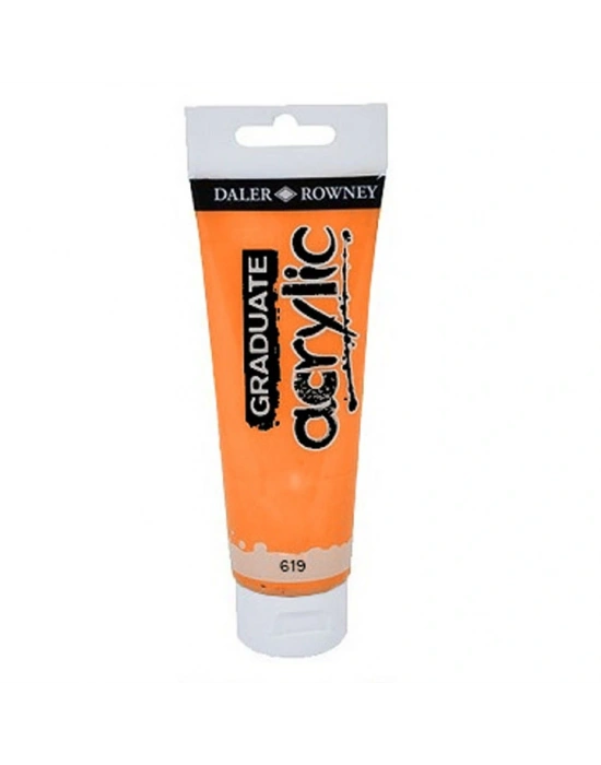 Graduate Akrilik 120ml Plastik Tüp Cadmium Orange Hue 619
