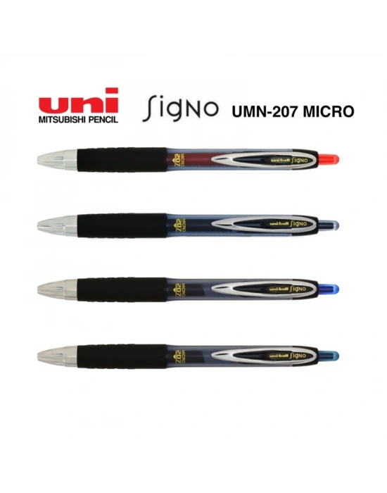 Uniball Signo 207 0.7 Mekanik Jel Kalem Kırmızı/UMN-207 Kırmızı