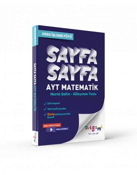 TAMMAT ORİGAMİ AYT MATEMATİK SAYFA SAYFA DERS İŞLEME FÖYÜ