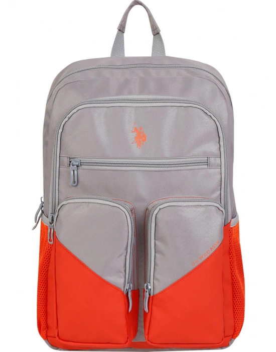 U.S POLO ASSN. SIRT ÇANTASI GRİ-KIRMIZI BALF PLCAN24101
