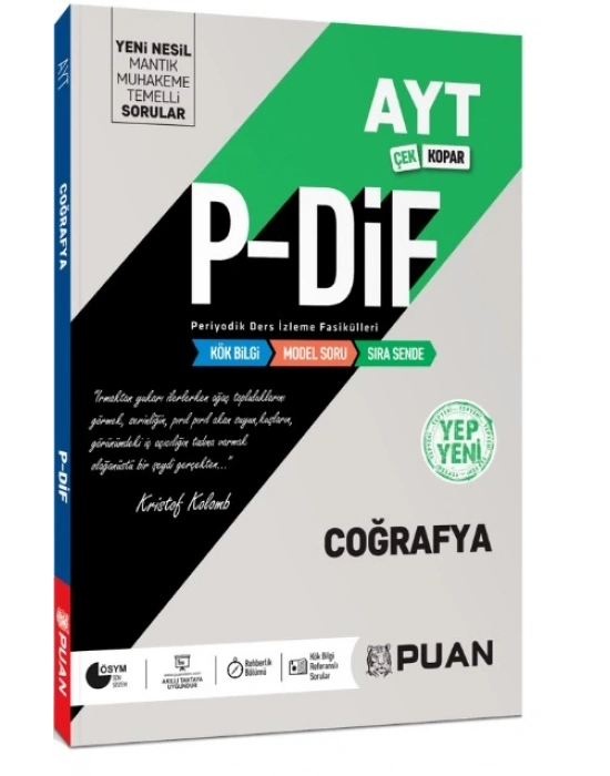 PUAN AYT P-DİF AYT COĞRAFYA KONU ANLATIMI
