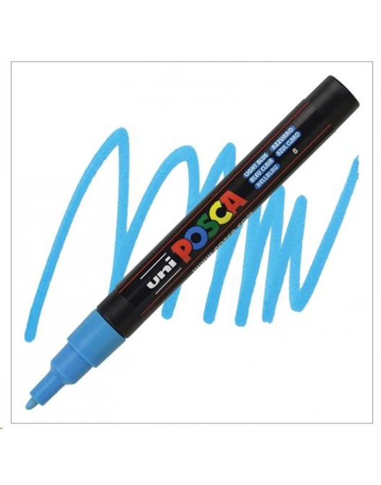 UNIBALL POSCA POSTER MARKÖRÜ 09 1,3 AÇIK MAVİ (SU BAZLI)