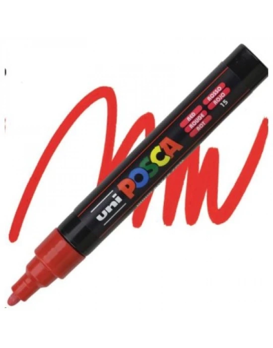 UNIBALL POSCA POSTER MARKÖRÜ 1,8-2,5 KIRMIZI (SU BAZLI) (N)