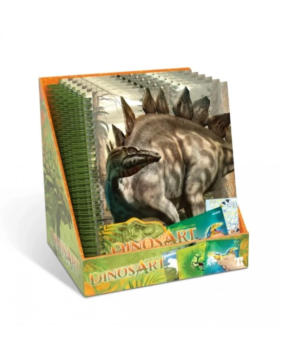 TAROS DİNOSART-15202 CREATİVE BOOK - STİCKER-BY-NUMBER