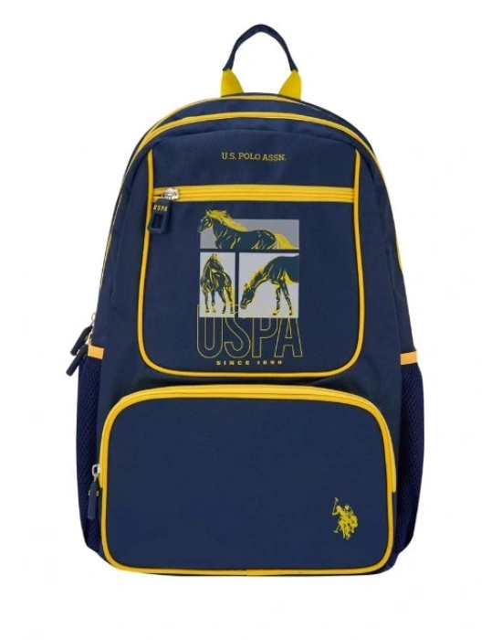 U.S POLO ASSN. SIRT ÇANTASI SARI-LACİVERT FEZA PLCAN25126