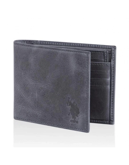 U.S. POLO ASSN. CÜZDAN DERİ GRİ PLCUZ23753