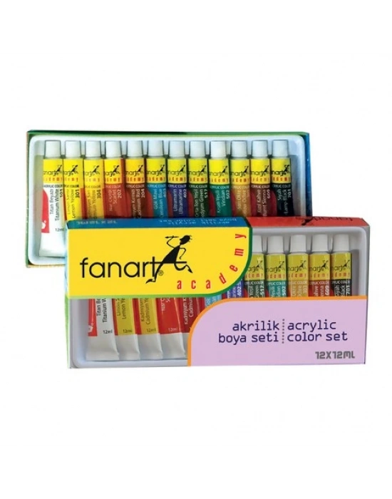 Fanart Academy Akrilik Boya Seti 12x12ml