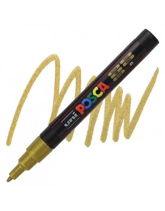UNIBALL POSCA POSTER MARKÖRÜ 09 1,3 ALTIN (SU BAZLI)