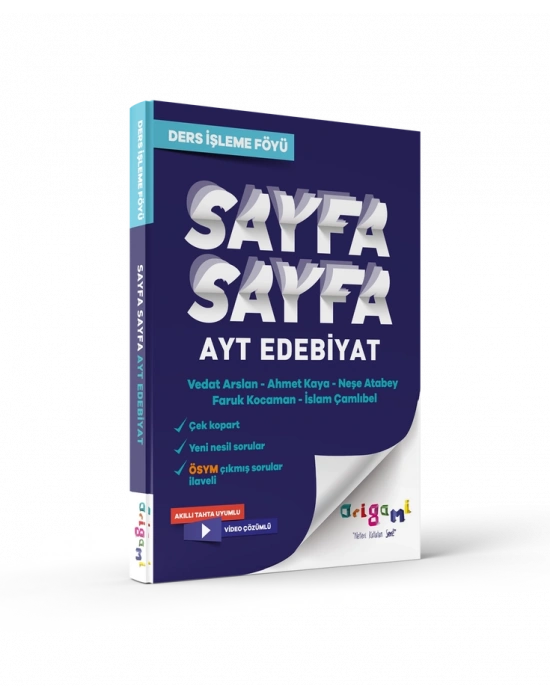 TAMMAT ORİGAMİ AYT EDEBİYAT SAYFA SAYFA DERS İŞLEME FÖYÜ
