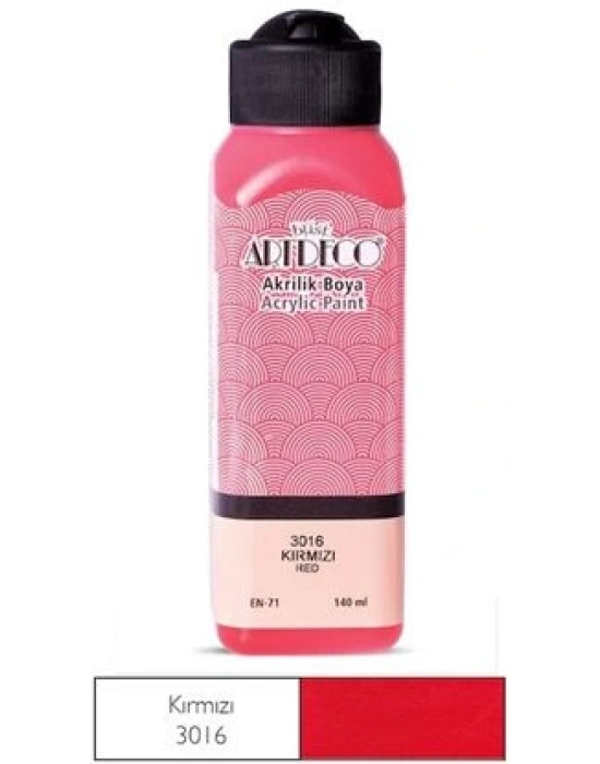 Artdeco Akrilik Boya 140ml Kırmızı 3016