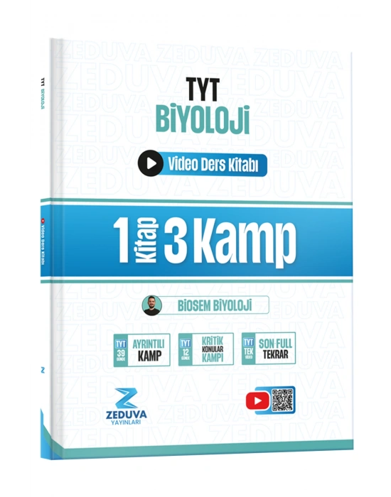 Zeduva Biosem TYT Biyoloji 1 Kitap 3 Kamp Video Ders Kitabı
