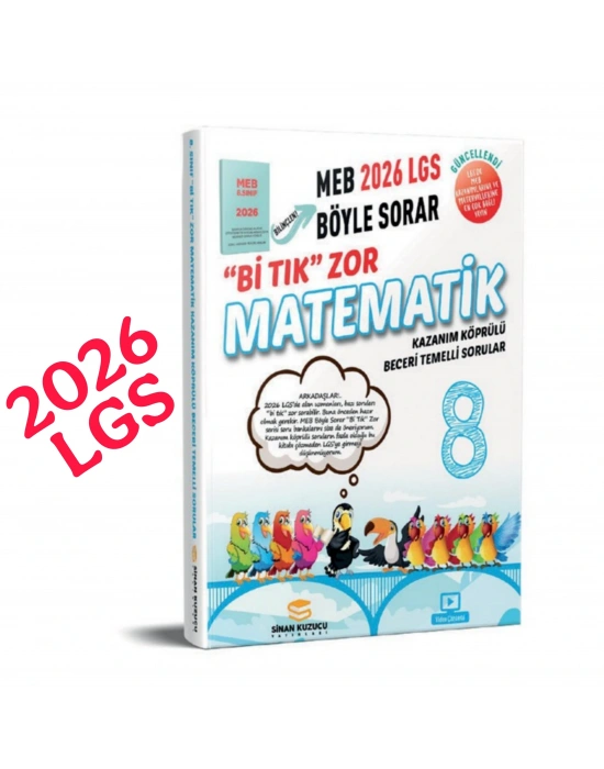 2026 S.KUZUCU 8. SINIF MATEMATİK Bİ TIK ZOR SORU BANKASI