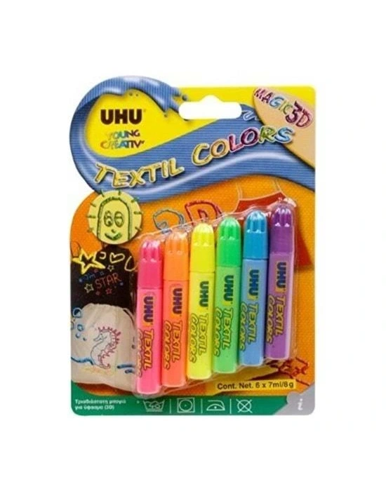 UHU KUMAS SUSLEME BOYASI  6lı paket