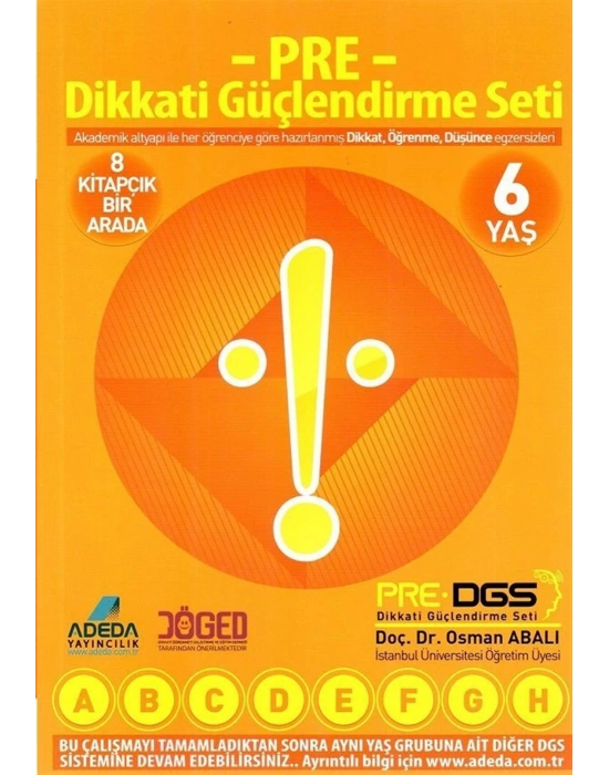 ADEDA Pre Dikkati Güçlendirme Seti ? Anasınıfı - 6 Yaş