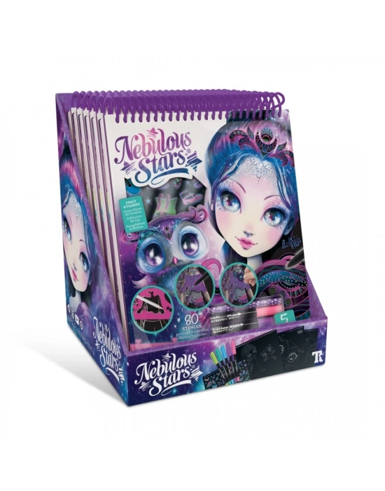 TAROS NEBULOUS STARS-11121 CREATİVE SKETCHBOOK-ECLİPSİA-ZENTANGLE BLACK PAGES