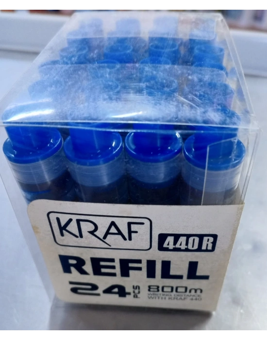 Kraf Tahtakalemi Kartuşu 440R mavi (24 lü)