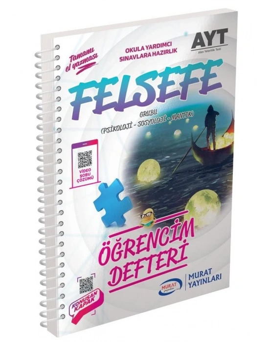 3006 MURAT AYT Felsefe Grubu Öğrencim Defteri