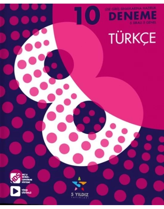 5 YILDIZ 8. SINIF TÜRKÇE DENEME 10 LU
