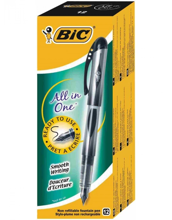 BİC KULLAN-AT DOLMA KALEM SİYAH