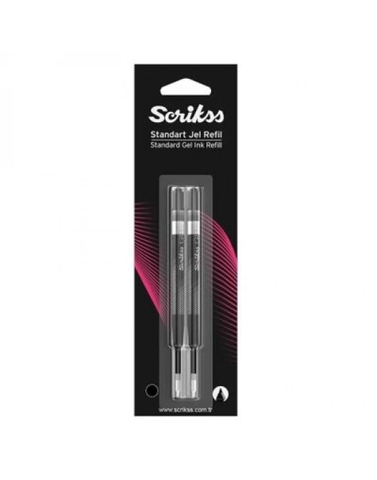 SCRİKSS Jel Refil Siyah 0,7Mm 2 Li Blister
