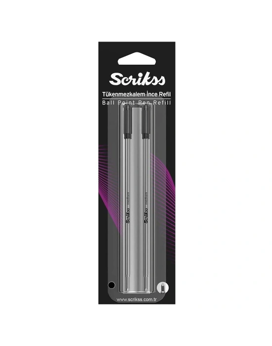 SCRİKSS 711 Tük Refil Siyah Blister İkili